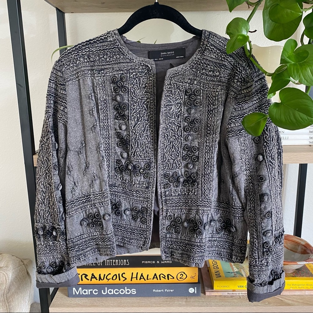 Zara Beaded Detailed Jacket